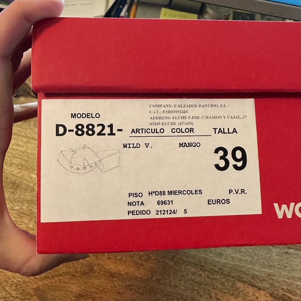 NEW Wonders Wild Mango Platform Slide size 39/9 - Picture 12 of 13